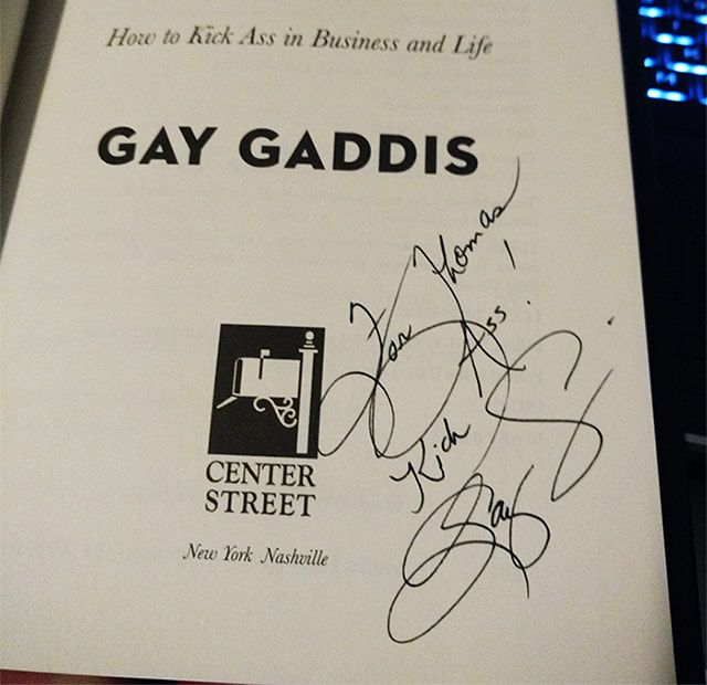 Gaddis signed book